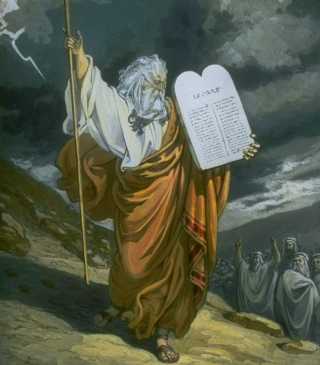 Моисей, имеющий покрывало, – с Законом